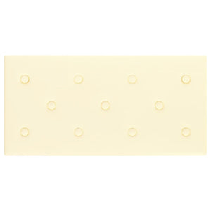 Pannelli Murali 12 pz Crema 60x30 cm Similpelle 2,16 mÂ² cod mxl 12071