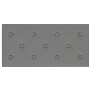Pannelli Murali 12 pz Grigi 60x30 cm Similpelle 2,16 m² 343991