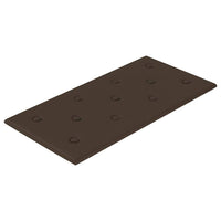 Pannelli Murali 12 pz Marroni 60x30 cm Similpelle 2,16 mÂ²