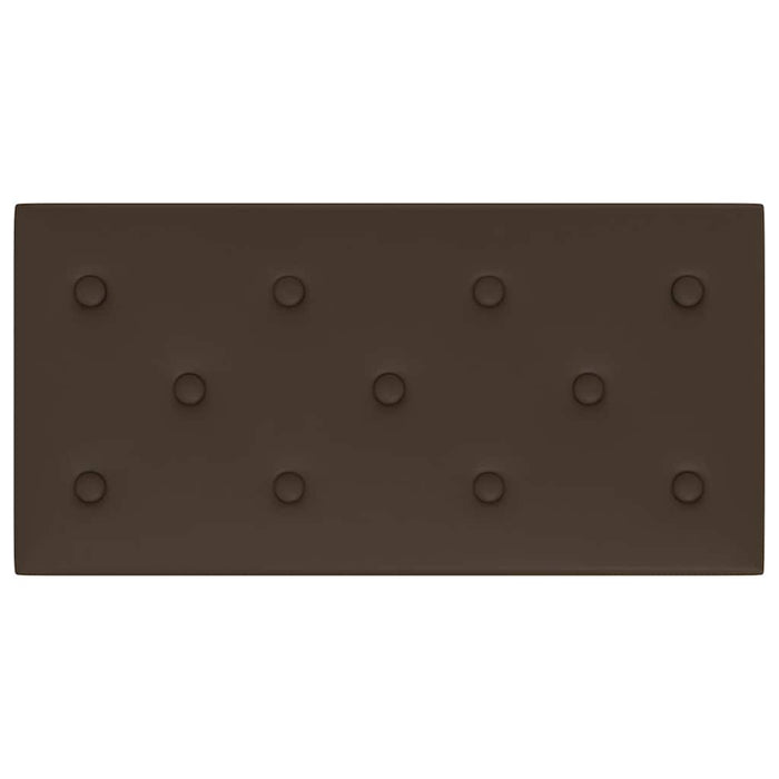 Pannelli Murali 12 pz Marroni 60x30 cm Similpelle 2,16 m² 343994