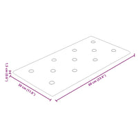 Pannelli Murali 12 pz Marroni 60x30 cm Similpelle 2,16 mÂ²