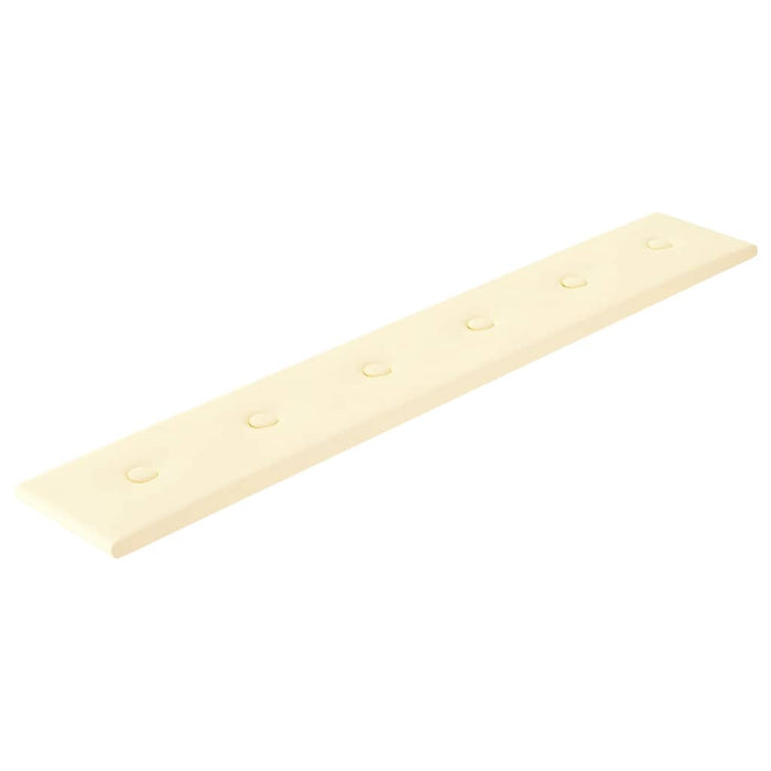 Pannelli Murali 12 pz Crema 90x15 cm in Similpelle 1,62 mÂ² cod mxl 27316