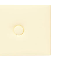 Pannelli Murali 12 pz Crema 90x15 cm in Similpelle 1,62 mÂ² cod mxl 27316