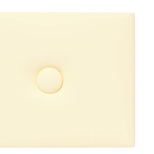 Pannelli Murali 12 pz Crema 90x15 cm in Similpelle 1,62 mÂ² cod mxl 27316