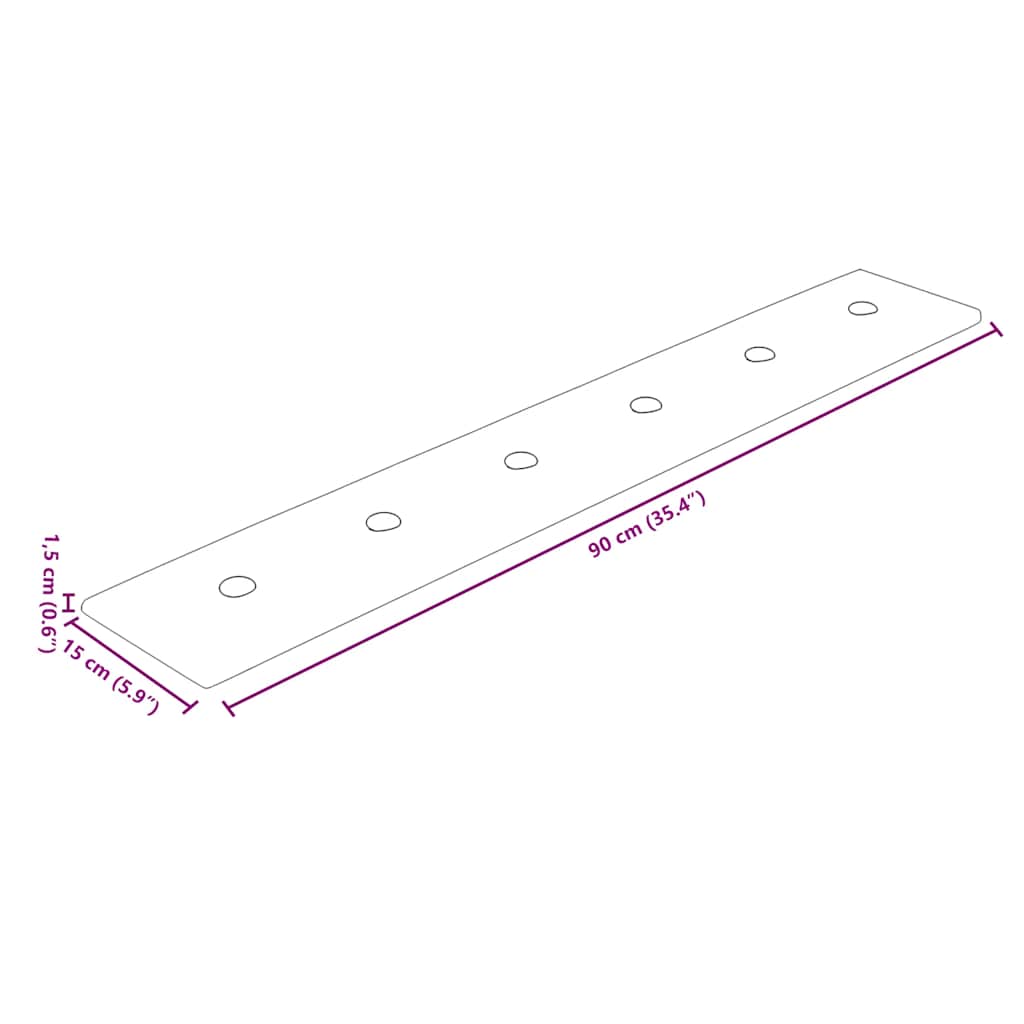 Pannelli Murali 12 pz Crema 90x15 cm in Similpelle 1,62 mÂ² cod mxl 27316