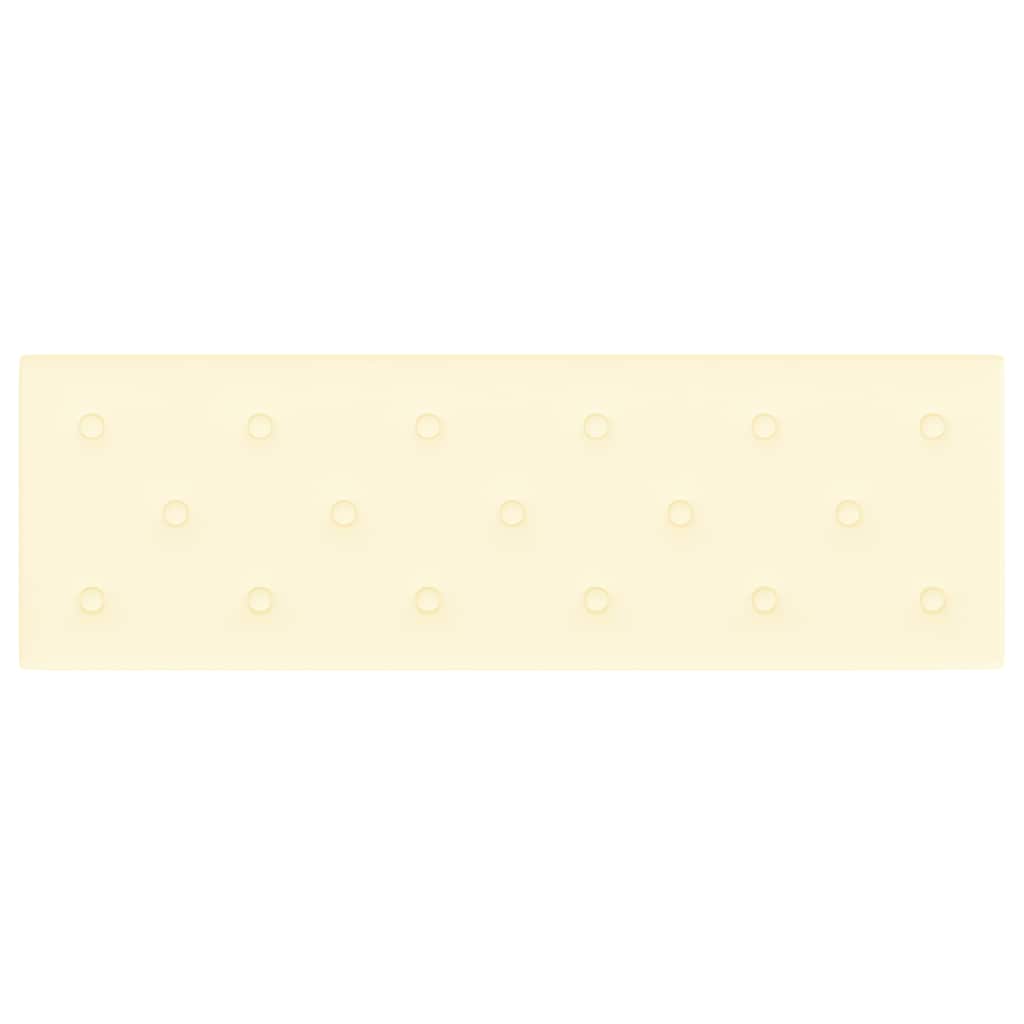 Pannelli Murali 12 pz Crema 90x30 cm in Similpelle 3,24 m² 344003