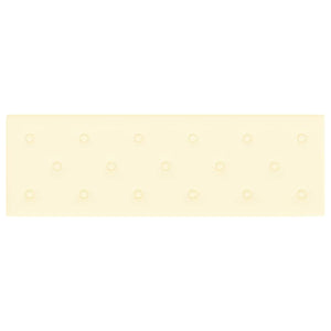 Pannelli Murali 12 pz Crema 90x30 cm in Similpelle 3,24 m² 344003