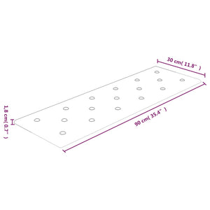 Pannelli Murali 12 pz Rossi 90x30 cm in Similpelle 3,24 m² 344004
