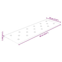 Pannelli Murali 12 pz Cappuccino 90x30 cm in Similpelle 3,24 m² 344006