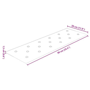 Pannelli Murali 12 pz Marroni 90x30 cm in Similpelle 3,24 mÂ² cod mxl 25671