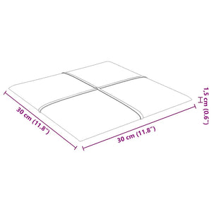 Pannelli Murali 12 pz Neri 30x30 cm in Tessuto 1,08 m² 344038