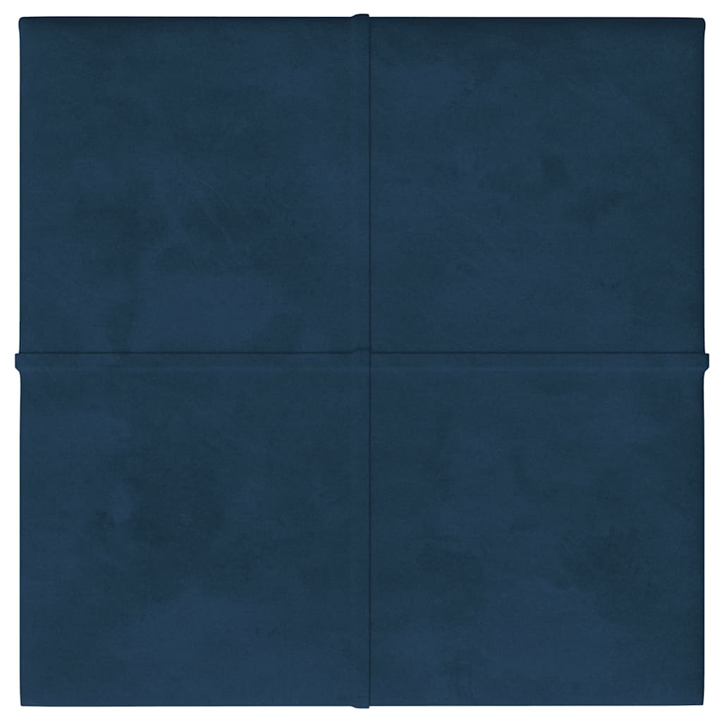 Pannelli Murali 12 pz Blu 30x30 cm in Velluto 1,08 m² 344041