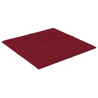 Pannelli Murali 12 pz Rosso Vino 60x15 cm Velluto 1,08 mÂ² cod mxl 23444