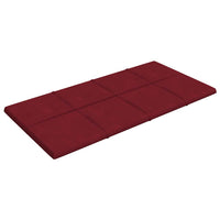 Pannelli Murali 12 pz Rosso Vino 60x30 cm in Velluto 2,16 mÂ²