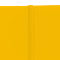 Pannelli Murali 12 pz Gialli 60x30 cm in Velluto 2,16 m² 344090