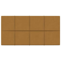 Pannelli Murali 12 pz Marroni 60x30 cm in Velluto 2,16 mÂ²