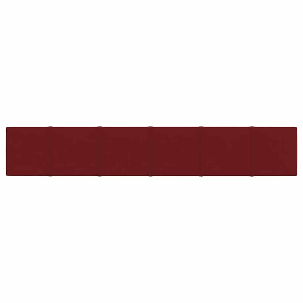 Pannelli Murali 12 pz Rosso Vino 90x15 cm Tessuto 1,62 mÂ² cod mxl 25909