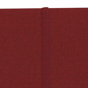 Pannelli Murali 12 pz Rosso Vino 90x15 cm Tessuto 1,62 m² 344097