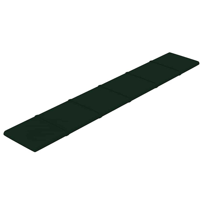 Pannelli Murali 12 pz Verde Scuro 90x15 cm Velluto 1,62 mÂ²
