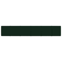 Pannelli Murali 12 pz Verde Scuro 90x15 cm Velluto 1,62 mÂ²