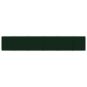 Pannelli Murali 12 pz Verde Scuro 90x15 cm Velluto 1,62 mÂ²