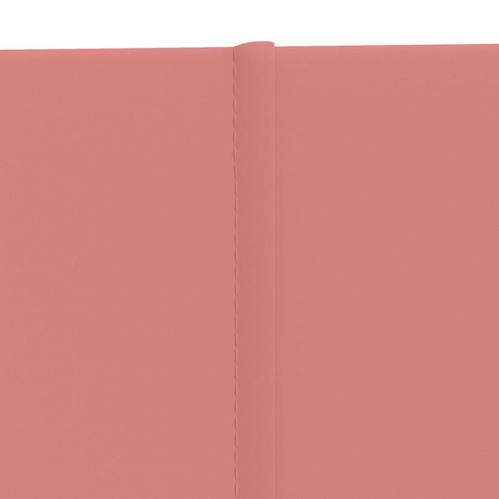 Pannelli Murali 12 pz Rosa 90x15 cm Velluto 1,62 mÂ²