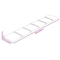 Pannelli Murali 12 pz Rosa 90x15 cm Velluto 1,62 m² 344108