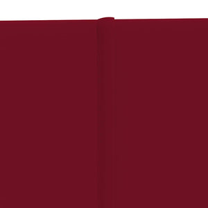 Pannelli Murali 12 pz Rosso Vino 90x15 cm Velluto 1,62 mÂ² cod mxl 25787