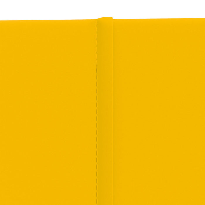 Pannelli Murali 12 pz Gialli 90x15 cm Velluto 1,62 mÂ² cod mxl 25801