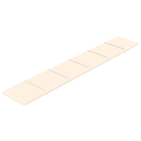Pannelli Murali 12 pz Crema 90x15 cm Velluto 1,62 mÂ²