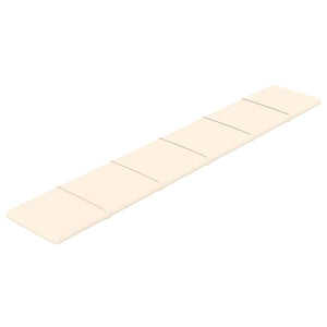 Pannelli Murali 12 pz Crema 90x15 cm Velluto 1,62 m² 344113