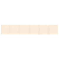Pannelli Murali 12 pz Crema 90x15 cm Velluto 1,62 m² 344113
