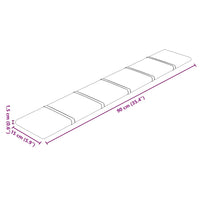 Pannelli Murali 12 pz Crema 90x15 cm Velluto 1,62 mÂ²