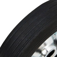 Ruota per Ruotino Ø20x5 cm Gomma Massello e Acciaio