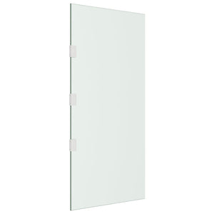 vidaXL Pannelli Laterali per Pensiline 2pz Trasparenti Vetro Temperato