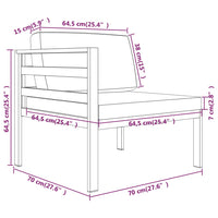 Set Divani da Giardino 10 pz con Cuscini in Alluminio Antracite cod mxl 67081