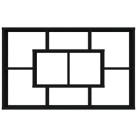 Scaffale a Parete Nero 85x16x52,5 cm in Legno Multistrato 801419