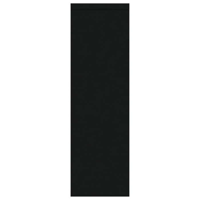 Scaffale a Parete Nero 85x16x52,5 cm in Legno Multistrato 801419