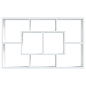 Mensola a Muro Bianco Lucido 85x16x52,5 cm in Legno Multistrato cod mxl 63085
