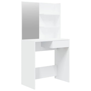 Toilette di design con specchio 74,5 x 40 x 141 cm bianco 02_0006281