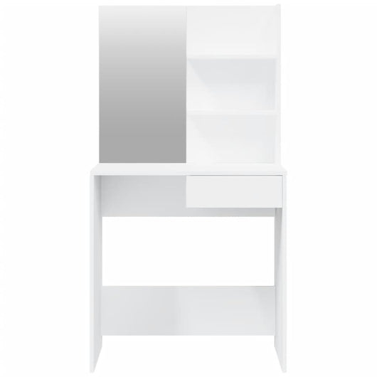 Toilette di design con specchio 74,5 x 40 x 141 cm bianco 02_0006281