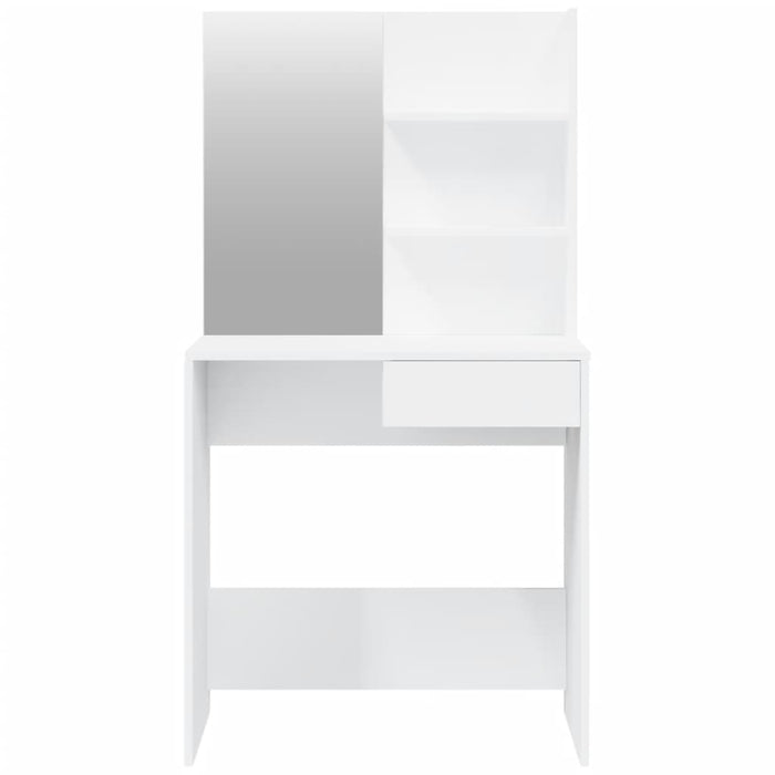 Toilette di design con specchio 74,5 x 40 x 141 cm bianco 02_0006281