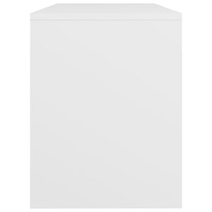 Sgabello da Toeletta Bianco 70x35x45 cm Legno Multistrato 802813