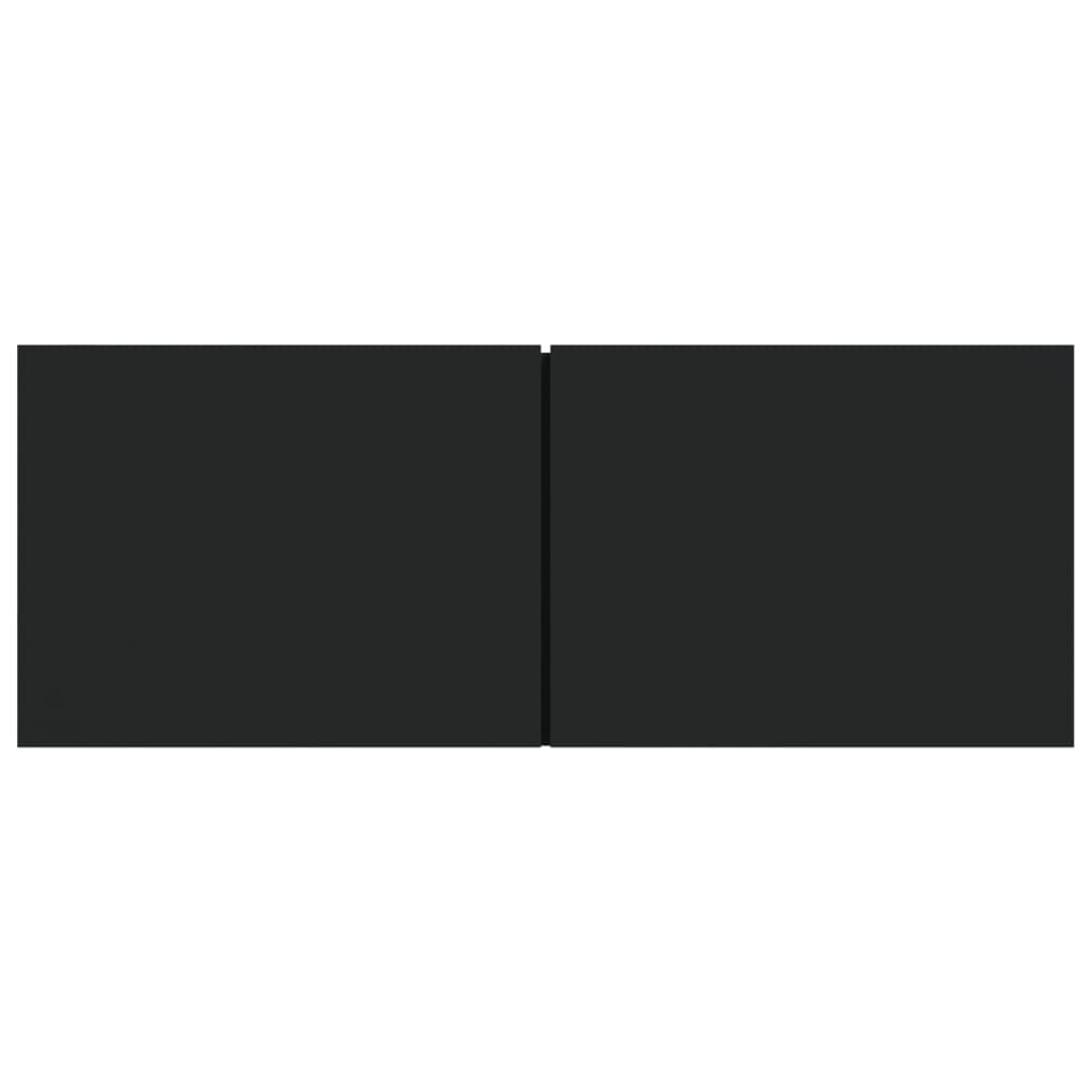 Mobili Porta TV 2 pz Neri 80x30x30 cm in Legno Multistrato 804536