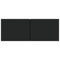 Mobili Porta TV 2 pz Neri 80x30x30 cm in Legno Multistrato 804536