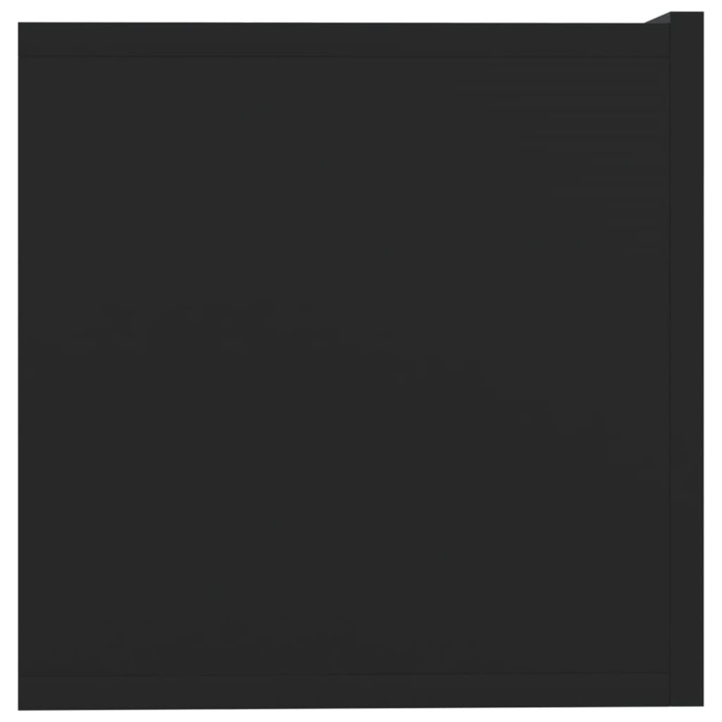 Mobili Porta TV 2 pz Neri 80x30x30 cm in Legno Multistrato 804536