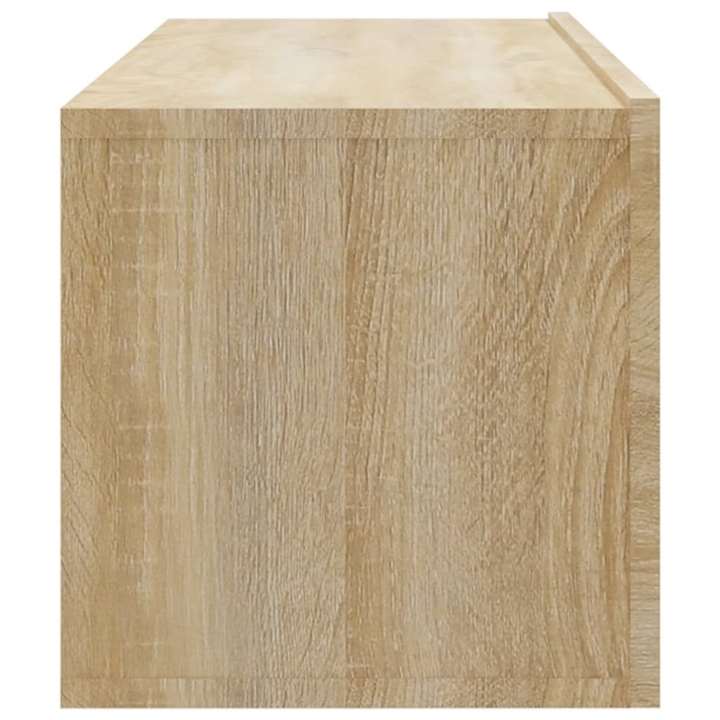 Mobili TV Muro 2pz Rovere Sonoma 100x30x30 cm Legno Multistrato 804547