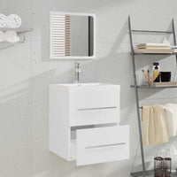 Mobile da Bagno con Specchio Bianco 41x38,5x48 cm 804818