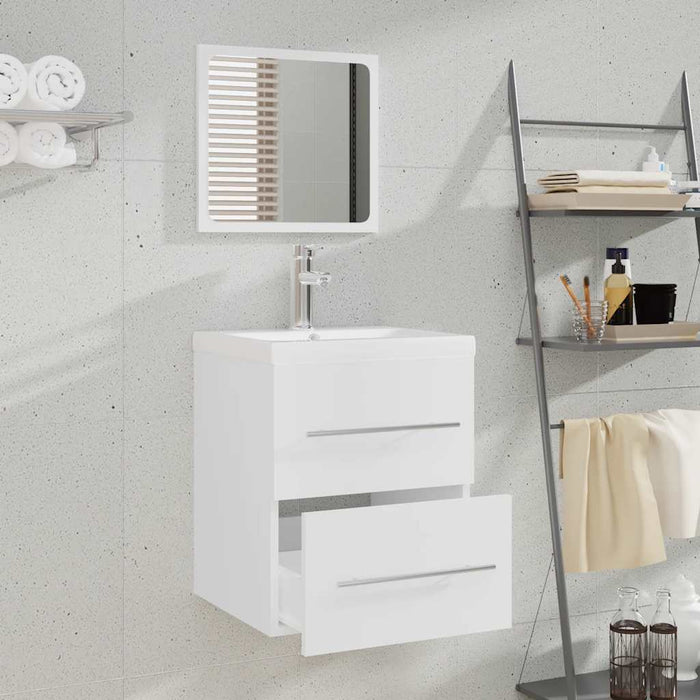 Mobile da Bagno con Specchio Bianco 41x38,5x48 cm 804818