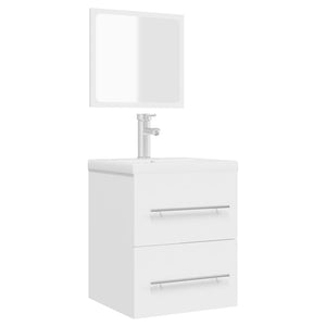 Mobile da Bagno con Specchio Bianco 41x38,5x48 cm 804818
